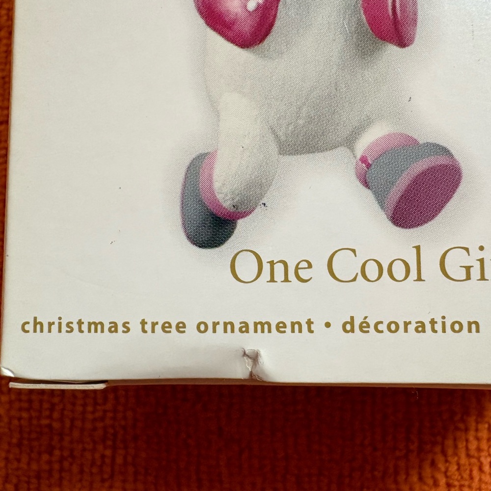 NIB 2012 Keepsake Polar Bear Ornament “One Cool Girl” with Pink Accents - Picture 6 of 6
